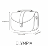 Olympia Handmade Leather Bag - Black