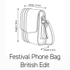Handmade Leather Festival Phone Bag - British Edit
