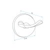 Bathroom hanger Black 332868A