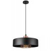 Pendant Lamp TOOLIGHT APP1246-1CP Black Metal E27 1-light point