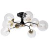 Chandelier Toolight APP1135-8C Black Gold Glass Balls E27 8-light points