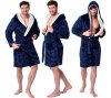 Bathrobe Jordan Navy-Grey Men L