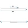 WALL LAMP REA APP1851-1W BRUSH GOLD
