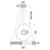 LED PENDANT LAMP TOOLIGHT LHJ060-CP 12 GOLD