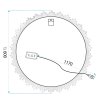 MIRROR REA LED BL807 60CM WHITE