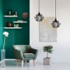 Pendant Lamp TOOLIGHT APP941-1CP KIT Black 36cm 1-light point E27 20x20x17-97cm
