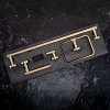BATHROOM HOOK SET REA GRID BRUSH GOLD 4 PIECES