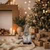 Chrismas Gnome 35cm YX045 GREY