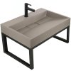Rea Conglomerate Washbasin Goya Beige 70X46X14Cm