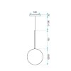 CEILING LAMP CHANDELIER TOOLIGHT APP1683-1CP 20CM GOLD