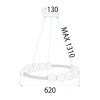 CEILING LAMP CHANDELIER TOOLIGHT LED APP1553-CP GOLD