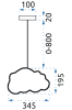 Pendant Lamp Cloud Azure