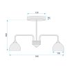 CEILING LAMP CHANDELIER TOOLIGHT G084-3C BLACK GREY