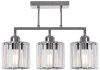 Pendant Lamp TOOLIGHT 392228 Glamour Chrome 3-light points E27