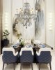 Chandelier Toolight 392183 Crystal Chrome 6-light points E14 67,5x67,5x62cm