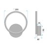 WALL LAMP TOOLIGHT LHJ081-W BLACK LED