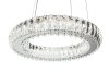 Pendant LED Lamp TOOLIGHT APP1040-CP Cristal + remote control Round 2-light points 40W 39x39x6,5-85cm