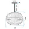 LAMP BOHO APP1631-1CP BEIGE
