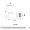 UNIVERSAL CLICK-CLACK WASHBASIN SIPHON REA FLOW BRUSH COPPER