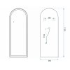 Mirror Rea Orbit 60X170 Black