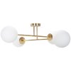 Ceiling Lamp Chandelier TOOLIGHT APP1248-4Cp Gold Metal Glass E27 4-light points
