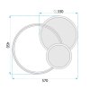 CEILING LAMP TOOLIGHT APP1710-C GOLD LED