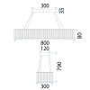 CEILING LAMP CHANDELIER TOOLIGHT LED APP1547-CP CHROME