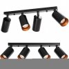 Ceiling Lamp Chandelier TOOLIGHT APP940-4C Black 4-light points GU10 6x40x16,5Cm