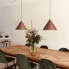 Pendant Lamp TOOLIGHT APP1443-1CP Dark Wood Cone E27