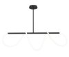 Pendant LED Lamp TOOLIGHT APP856 Black Metal Plastic 40W
