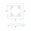 Toolight Double Switch With Frame Oste Jnh007-w Black