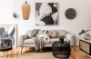 Pendant Lamp TOOLIGHT APP986-1CP Brown BOHO 1-light point E27 23x23x38-128cm