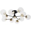 Chandelier Toolight APP1136-10C Black Gold Glass Balls E27 10-light points