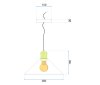Lamp PORTO BLACK 26x10x15,5cm