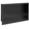 Built-in Stainless Steel Bathroom Shelf 30X45 Black Matt