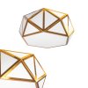 Ceiling Lamp Chandelier TOOLIGHT APP1238 Aluminium - Plastic White - Gold E27 3-light points
