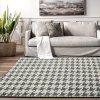 PLUSH CARPET CLOVER PEPITKA GREY 1.40*2.00