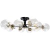 Chandelier Toolight APP1136-10C Black Gold Glass Balls E27 10-light points
