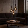 Pendant Lamp TOOLIGHT APP1125 Balls Metal - Glass Black - Gold E14 1-light point
