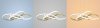 Pendant LED Lamp TOOLIGHT APP815-CP Modern NODE Gold + remote control 1-light point 70 W 60x60x13cm