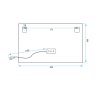 Bathroom LED Mirror REA P10407 80x60cm
