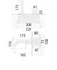 WALL MOUNTED BASIN FAUCET REA ARGON BRUSHED NICKEL + BOX