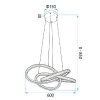 CEILING LAMP CHANDELIER REA G153-CP GOLD GOLD PLAFON