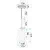 HANGING CEILING LAMP TOOLIGHT APP1705-1CP GREY