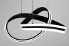 Pendant LED Lamp TOOLIGHT APP817-CP Modern Black + remote control 1-light point 100W 47x47x19cm