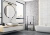 Bathroom Wall LED Light TOOLIGHT APP840-1W FLAT Black 60cm