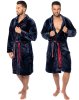 Bathrobe Roger Navy Red Men L