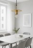 Pendant Lamp TOOLIGHT APP1181-1CP FLAT Gold Metal E27 1-light point