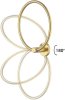Bathroom hanger 332915B MIST 05 BRUSH GOLD