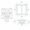 Toolight Double Switch Oste Jnh007-w Beige
